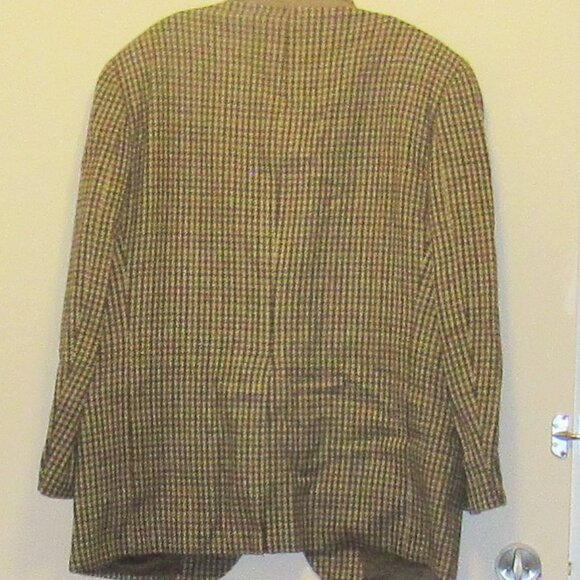 Vintage 70's Men's Houndstooth Jacket, 38 R, Tailored and Repaired C555-5 - Picture 11 of 11